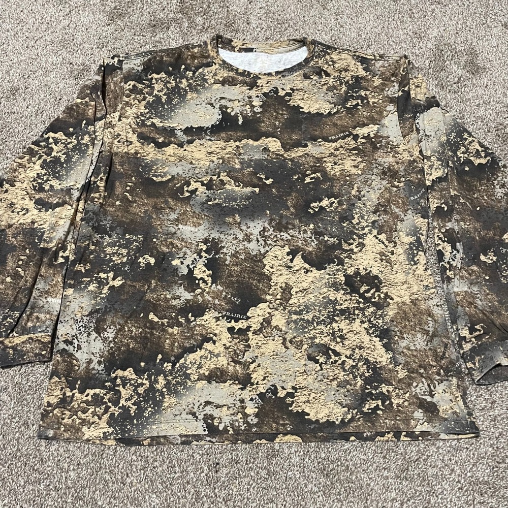RedHead Prairie Camo Long Sleeve Shirt Mens Hunting Tactical Brown Tan XL